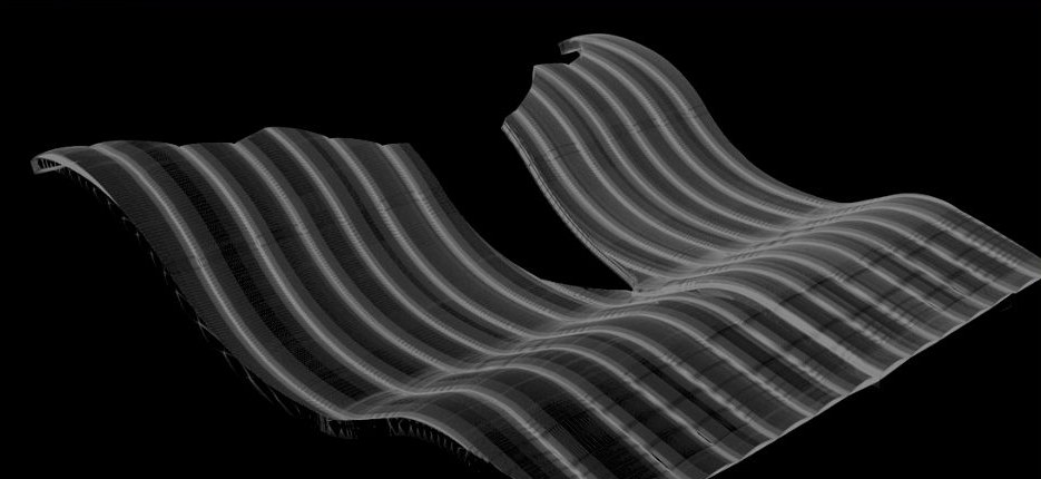 Wireframe della chaise longue di Ocean13